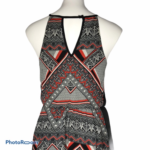 Alya Multicolored Print Halter Mini Dress - Picture 6 of 8
